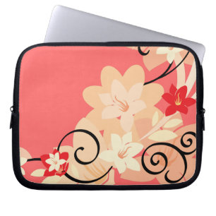 Moderne Lillie Laptopschutzhülle