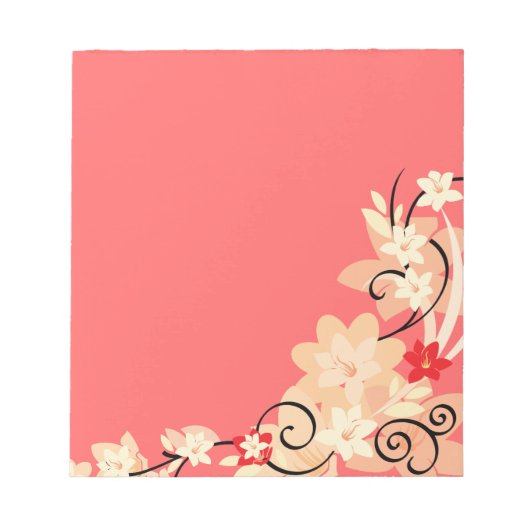 Moderne Lillie Notizblock (Vorderseite)