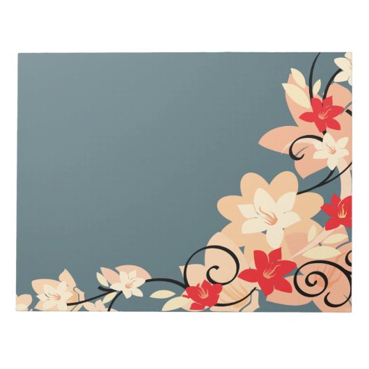 Moderne Lillie Notizblock (Vorderseite)