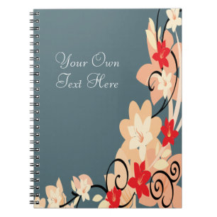 Moderne Lillie Notizblock