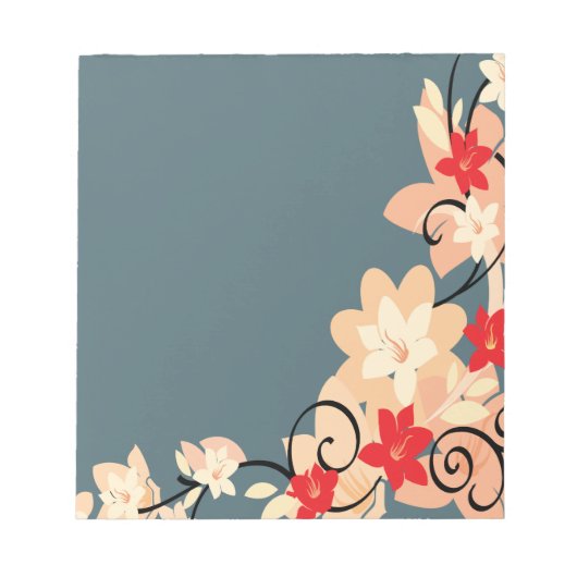 Moderne Lillie Notizblock (Vorderseite)