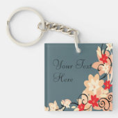 Moderne Lillie Schlüsselanhänger (Vorderseite)