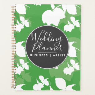 Moderne Limette-Zitronen-Silohuette Hochzeit Planer