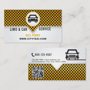 Moderne Limo- und Autovermietungs-Logo-Design Visitenkarte