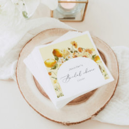 Moderne Limonbogen-Brautparty-Servietten Serviette