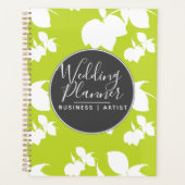 Moderne Limone Lemon Silohuette Wedding Planer (Vorderseite)