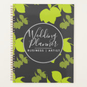 Moderne Limone Lemon Silohuette Wedding Planer (Vorderseite)