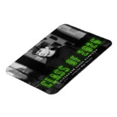 Moderne Limone Neon Class 2025 Foto Abschluss Magnet (Linke Seite)