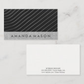 Moderne Line Art | Interior Design | Fotografie Visitenkarte (Vorne/Hinten)