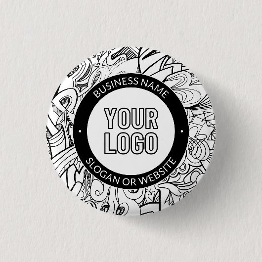 Moderne Line Artwork & Ihr Logo mit bearbeitetem T Button (Vorderseite)