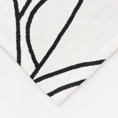 Moderne Line Artwork & Ihr Logo mit bearbeitetem T Fleecedecke (Ecke)