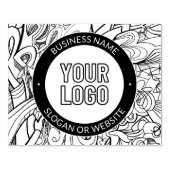 Moderne Line Artwork & Ihr Logo mit bearbeitetem T Gummistempel (Prägung)