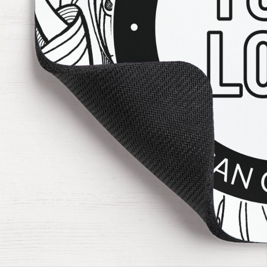 Moderne Line Artwork & Ihr Logo mit bearbeitetem T Mousepad (Ecke)