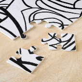 Moderne Line Artwork & Ihr Logo mit bearbeitetem T Puzzle (Seite)