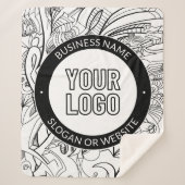 Moderne Line Artwork & Ihr Logo mit bearbeitetem T Sherpadecke (Vorderseite)