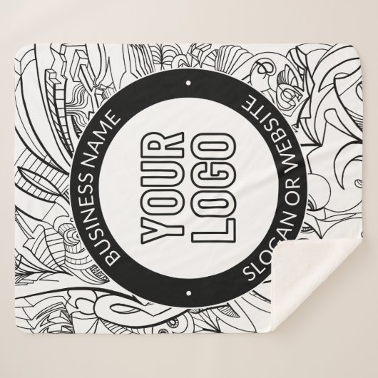 Moderne Line Artwork & Ihr Logo mit bearbeitetem T Sherpadecke (Vorderseite (Horizontal))