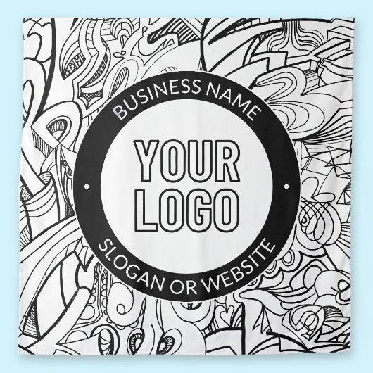 Moderne Line Artwork & Ihr Logo mit bearbeitetem T Wandteppich