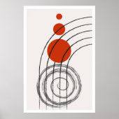 Moderne Lines Wall Art Poster (Vorne)