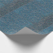 MODERNE LINIE BLAU GESCHENKPAPIER (Ecke)