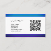 Moderne Linie Code der Musterart QR Visitenkarte (Rückseite)