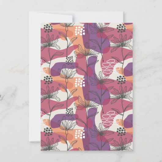 Moderne Linie Zeichne Gold Champagner Brunch & Bub Einladung (Rückseite)