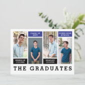 Moderne Linien Abschluss Ankündigung (Stehend Vorderseite)