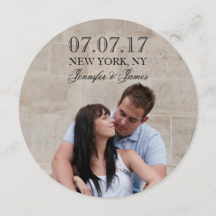 MODERNE LINIEN   FOTO SAVE THE DATE KARTE