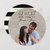 MODERNE LINIEN | FOTO SAVE THE DATE KARTE (Vorne/Hinten)