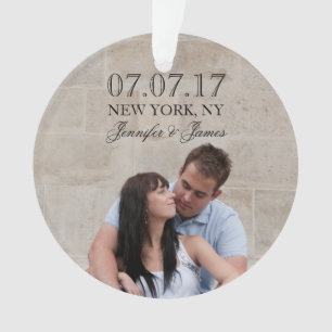 MODERNE LINIEN   FOTO SAVE THE DATE ORNATION ORNAMENT