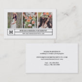 Moderne Linien | Fotografie Visitenkarten Visitenkarte (Vorne/Hinten)