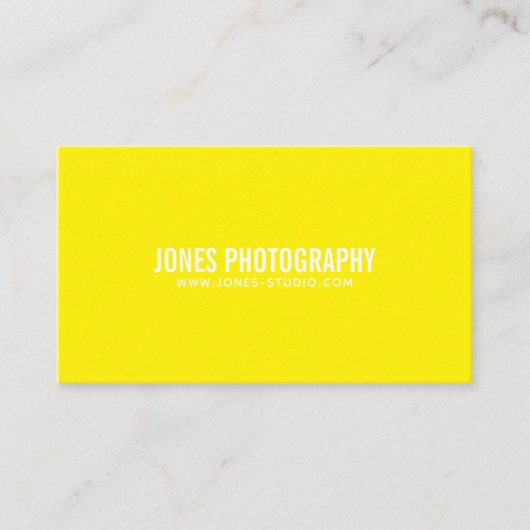 Moderne Linien Gelb Visitenkarte (Vorderseite)