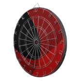 Moderne Linien rot und schwarz Dartscheibe (Vorderseite rechts)