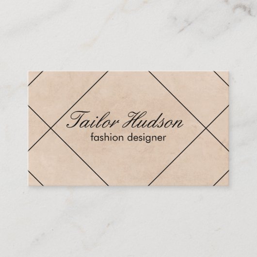 Moderne Linien / Textur Visitenkarte (Vorderseite)