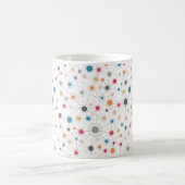 Moderne Linien und Punkte Kaffeetasse (Mittel)