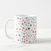 Moderne Linien und Punkte Kaffeetasse (Links)