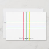 Moderne Linien - Weihnachtskarte Feiertagskarte (Rückseite)