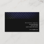 Moderne Linienarbeiten Visitenkarte (Rückseite)