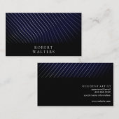 Moderne Linienarbeiten Visitenkarte (Vorne/Hinten)