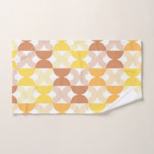 Moderne Linienkunst des 19. Jahrhunderts braun und Badhandtuch Set (Handtuch)