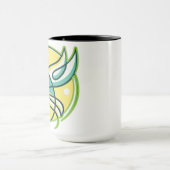 Moderne Linienkunst Vogel Tasse (Zentrum)