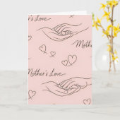 Moderne Linienkunst zum Muttertag Karte (Gelbe Blume)