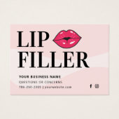 Moderne Lip Filler Aftercare Instructions Card (Vorderseite)