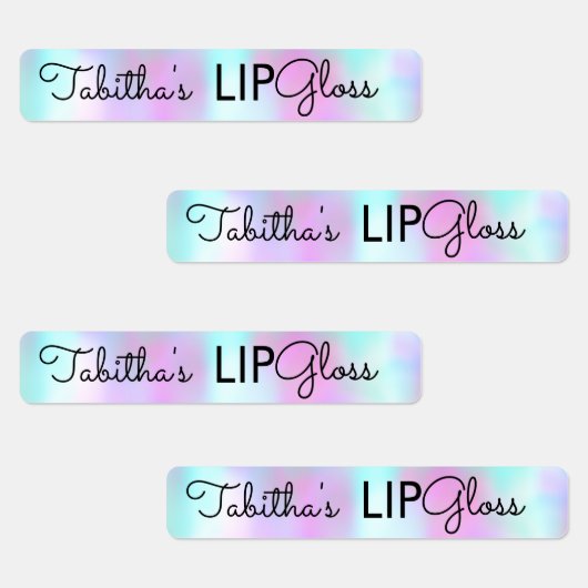 Moderne Lip Gloss Candy Branding Packing Etiketten (Gruppe)