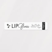 Moderne Lip Gloss Coffee Vegan Branding Packung Etiketten (Design 1)