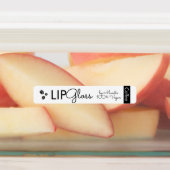 Moderne Lip Gloss Coffee Vegan Branding Packung Etiketten (Befestigt)