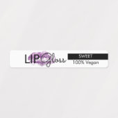 Moderne Lip Gloss Lips Branding Packaging Labels Etiketten (Design 2)