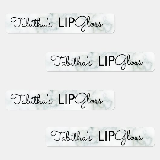 Moderne Lip Gloss Marble Branding Packing Etiketten (Gruppe)