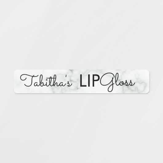 Moderne Lip Gloss Marble Branding Packing Etiketten (Design 1)