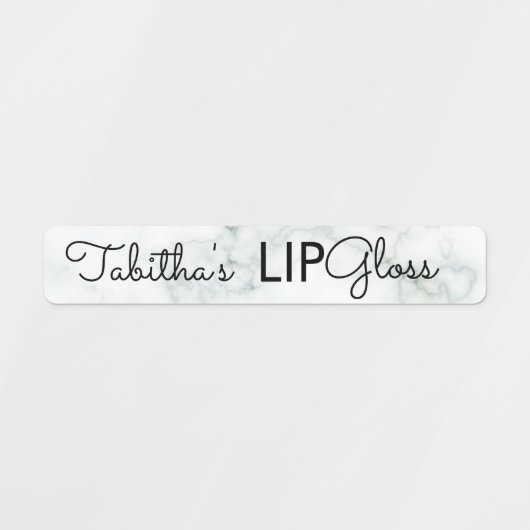 Moderne Lip Gloss Marble Branding Packing Etiketten (Design 2)
