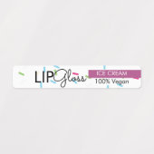 Moderne Lip Gloss Sprinkles Branding Packing Etiketten (Design 1)